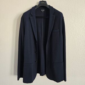 Giorgio Armani Light Navy Blazer Men's Jacket Size 58 IT 46 US New